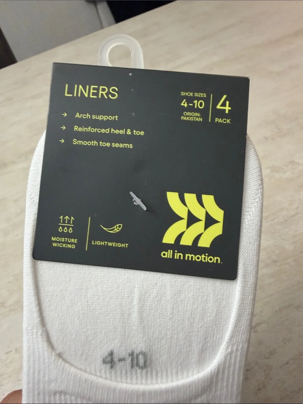 all in motion 3 pair No-Show Liner Socks - Women's Pack